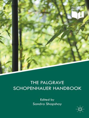 cover image of The Palgrave Schopenhauer Handbook